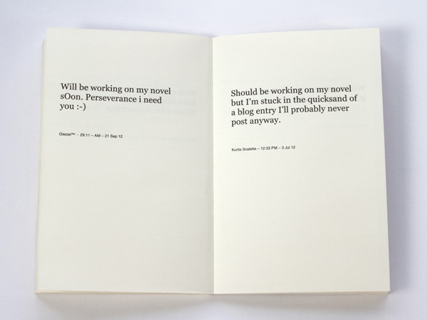 Cory Arcangel: Working On My Novel, 2014