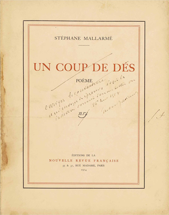 Stéphane Mallarmé: Un coup de dés jamais n’abolira le hasard, 1914