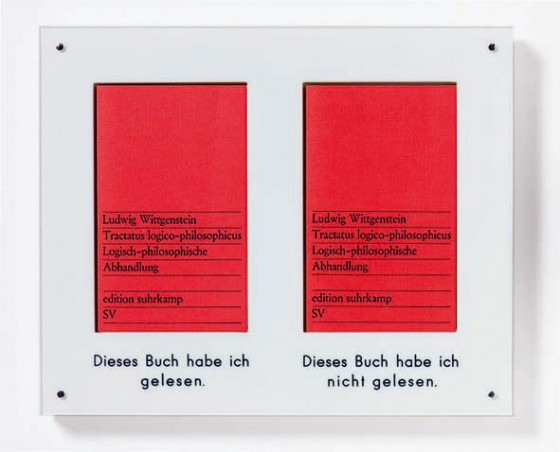 Timm Ulrichs: Dieses Buch habe ich gelesen - Dieses Buch habe ich nicht gelesen, 1970